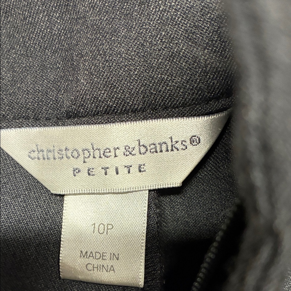 Christopher & Banks Charcoal Gray Dress Pants 10P - Picture 7 of 11